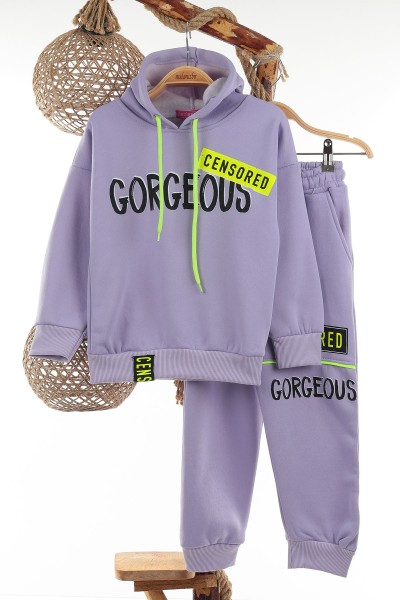 lila-7-10-yas-gorgeous-baskili-uc-ip-sardonlu-kiz-cocuk-takim-138892