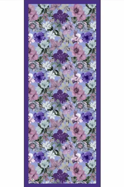Lila 70x180 Cm Dijital Baskılı Botanik Desen Soft Şal 482161