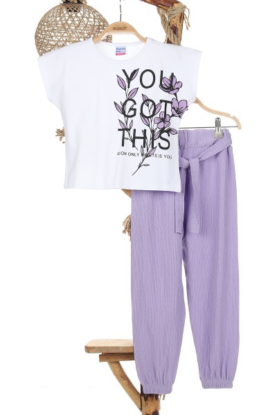 lila-8-12-yas-you-got-this-cicek-baskili-belden-baglamali-kiz-cocuk-takim-165524