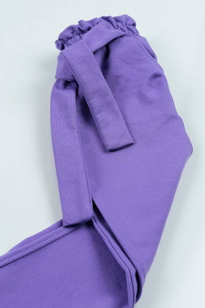 Lila (9-12 yaş) Duble Paça Kız Çocuk Pantolon 104867