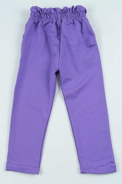 Lila (9-12 yaş) Duble Paça Kız Çocuk Pantolon 104867