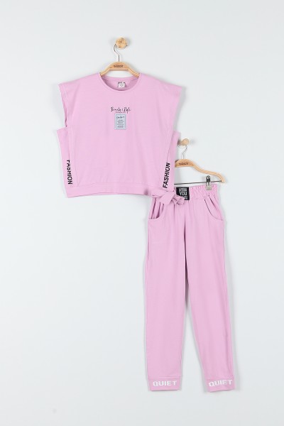 lila-9-12-yas-fashion-baskili-kiz-cocuk-takim-180781