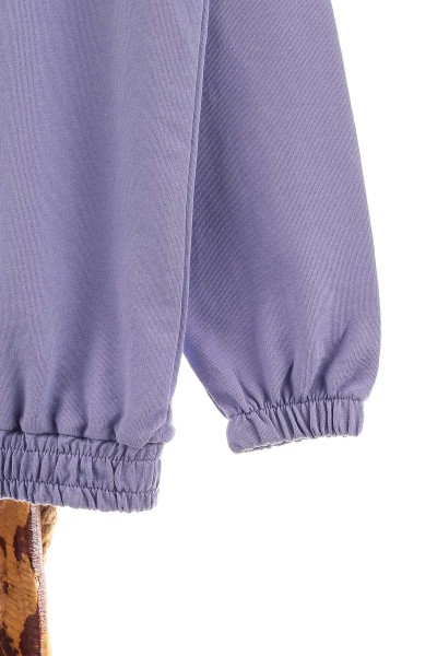 Lila (9-12 Yaş) Kapüşonlu Mevsimlik Kız Çocuk sweat 157097