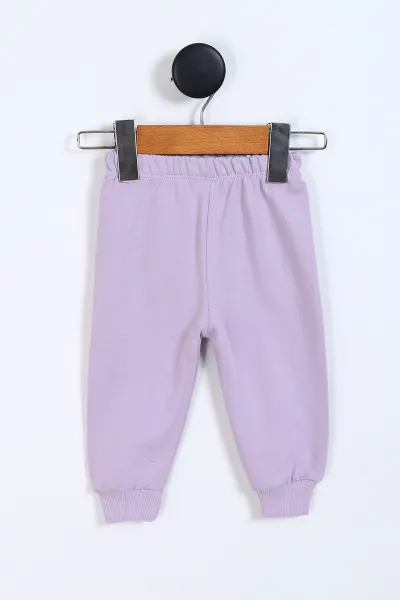 Lila (9-24 Ay) Çiçek Desenli Kız Bebek 3'lü Takım 336007