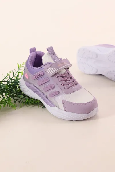 lila-beyaz-31-35-kalin-tabanli-cirt-bantli-cocuk-spor-ayakkabi-393764