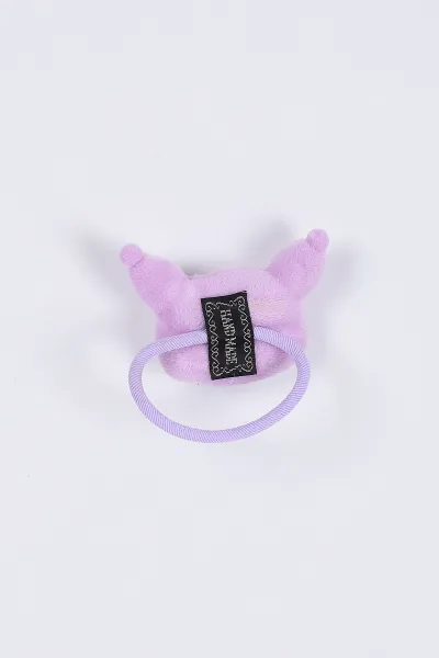 Lila Figürlü Peluş Lastik Toka 401685