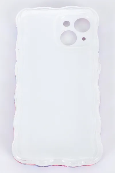 Lila İPhone 13 Uyumlu Desenli Tera Serisi Sert Slikon Telefon Kılıfı 390944