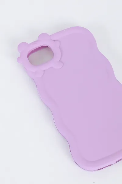 Lila Iphone 7 Iphone 8 ve Iphone SE Uyumlu Micky Mouse Serisi Yumuşak Slikon Telefon Kılıfı 391223
