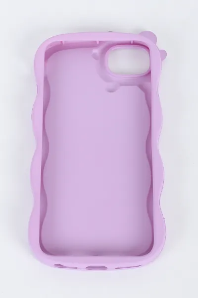 Lila Iphone 7 Iphone 8 ve Iphone SE Uyumlu Micky Mouse Serisi Yumuşak Slikon Telefon Kılıfı 391223