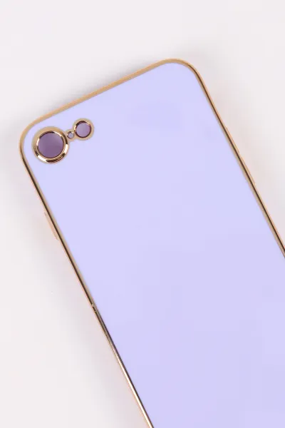 Lila İphone 7/8 Uyumlu Kamera Korumalı Tpu Silikon Telefon Kılıfı 467021
