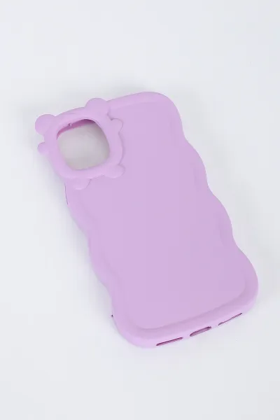 Lila Iphone XS Uyumlu Micky Mouse Serisi Yumuşak Slikon Telefon Kılıfı 391239