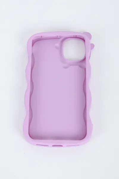 Lila Iphone XS Uyumlu Micky Mouse Serisi Yumuşak Slikon Telefon Kılıfı 391239