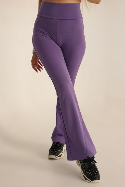 Lila İspanyol Paça Tayt Pantalon 198829