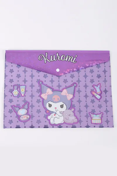 Lila Karakterli 32x24 Cm Çıtçıtlı Dosya 392056