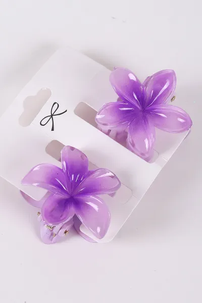 Lila Küçük Boy 2'li Lotus Mandal Toka 424269