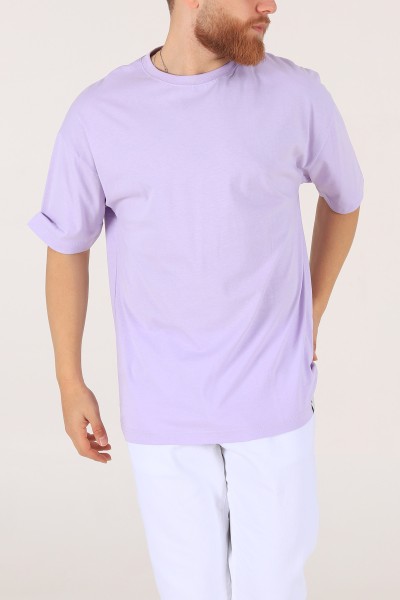 Lila Oversize Erkek Tişört 170997