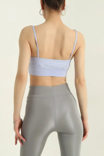Lila Pedli Likralı Büstiyer  365813