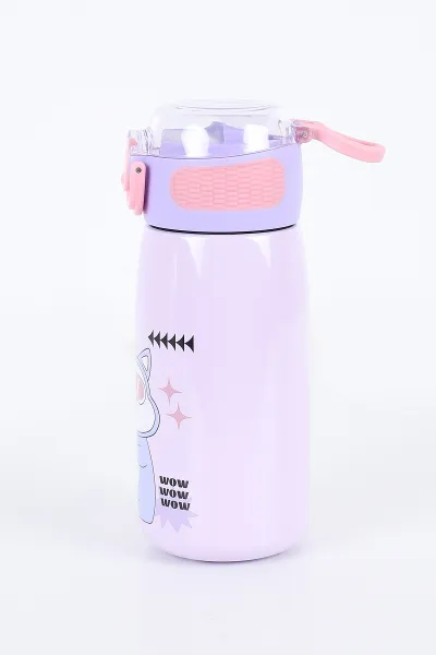 Lila Pipetli Çelik Termos-Matara 470 Ml 393141
