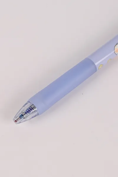 Lila Sevimli Karakterli Arkası Silgili Silinebilir Mavi Tükenmez Kalem 0.5 mm 474251