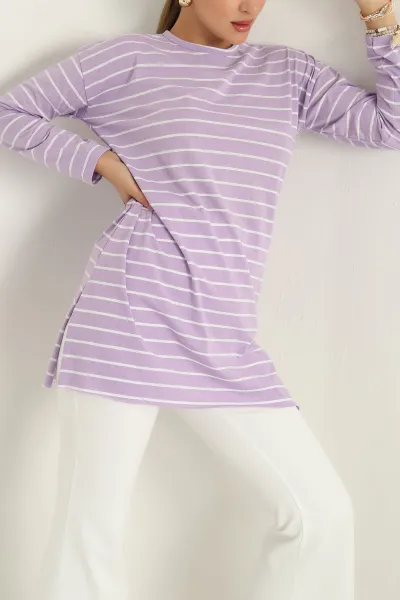 lila-suprem-cizgili-tunik-295149