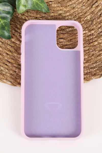 Lila TeknoCase İPhone 11 Uyumlu Ella Diamond Case Serisi Lens Hediyeli Sert Silikon Telefon Kılıfı 457726