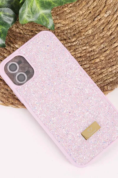 Lila TeknoCase İPhone 11 Uyumlu Ella Diamond Case Serisi Lens Hediyeli Sert Silikon Telefon Kılıfı 457726