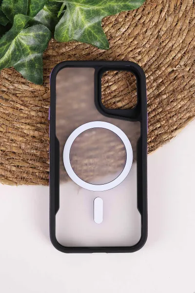 Lila TeknoCase İphone 12 Uyumlu Matte Guard Serisi Lens Korumalı Silikon Telefon Kılıfı 472441