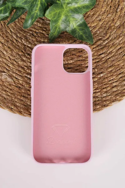 Lila TeknoCase İPhone 13 Uyumlu Nelly Diamond Serisi Taşlı Lens Hediyeli Sert Silikon Telefon Kılıfı 480924