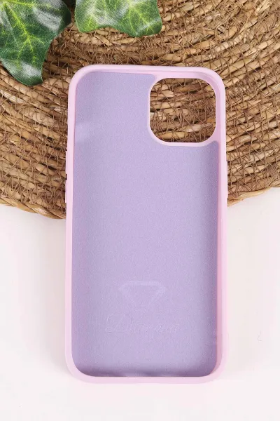 Lila TeknoCase İPhone 14 Uyumlu Ella Diamond Case Serisi Lens Hediyeli Sert Silikon Telefon Kılıfı 457736
