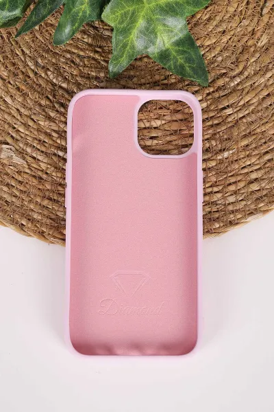 Lila TeknoCase İPhone 14 Uyumlu Perfect Diamond Case Serisi Taşlı Lens Hediyeli Sert Silikon Telefon Kılıfı 480781