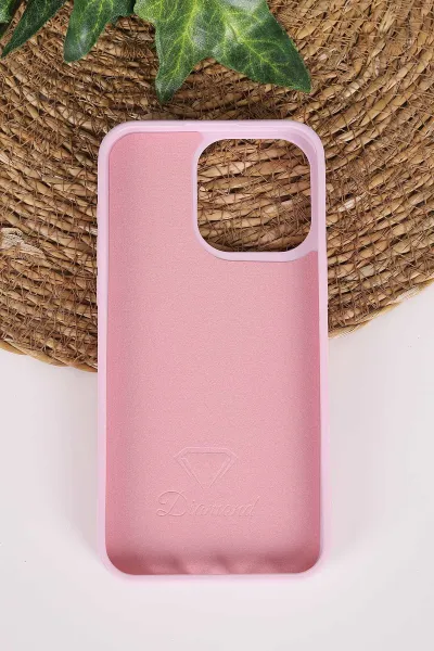 Lila TeknoCase İPhone 15 Pro Max Uyumlu Perfect Diamond Case Serisi Taşlı Lens Hediyeli Sert Silikon Telefon Kılıfı 480823