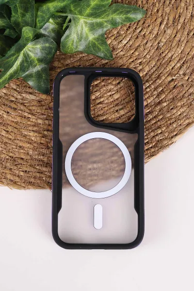 Lila TeknoCase İphone 15 Pro Uyumlu Matte Guard Serisi Lens Korumalı Silikon Telefon Kılıfı 472454