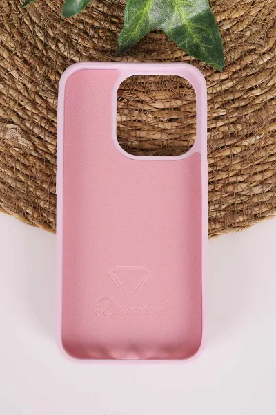Lila TeknoCase İPhone 15 Pro Uyumlu Nelly Diamond Serisi Taşlı Lens Hediyeli Sert Silikon Telefon Kılıfı 480940