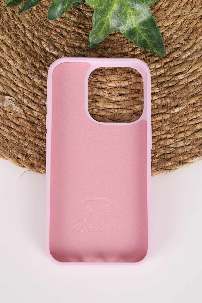 Lila TeknoCase İPhone 15 Pro Uyumlu Perfect Diamond Case Serisi Taşlı Lens Hediyeli Sert Silikon Telefon Kılıfı 480817