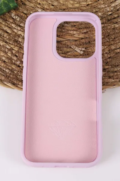 Lila TeknoCase İPhone 16 Pro Uyumlu Afra Diamond Case Serisi Lens Hediyeli Premium Sert Silikon Telefon Kılıfı 430547
