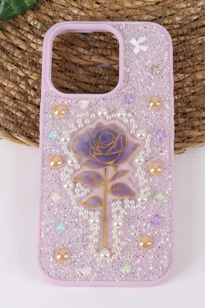 lila-teknocase-iphone-16-pro-uyumlu-afra-diamond-case-serisi-lens-hediyeli-premium-sert-silikon-telefon-kilifi-430547