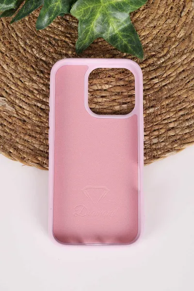 Lila TeknoCase İPhone 16 Pro Uyumlu Perfect Diamond Case Serisi Taşlı Lens Hediyeli Sert Silikon Telefon Kılıfı 480838