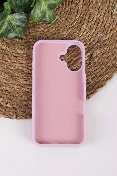 Lila TeknoCase İPhone 16 Uyumlu Dlr Diamond Case Serisi Lens Hediyeli Premium Sert Silikon Telefon Kılıfı 430382