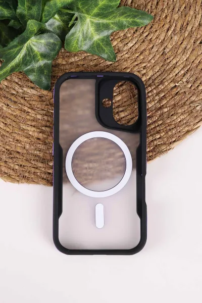 Lila TeknoCase İphone 16 Uyumlu Matte Guard Serisi Lens Korumalı Silikon Telefon Kılıfı 472471