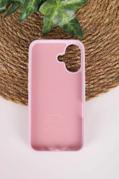 Lila TeknoCase İPhone 16 Uyumlu Nelly Diamond Serisi Taşlı Lens Hediyeli Sert Silikon Telefon Kılıfı 480948