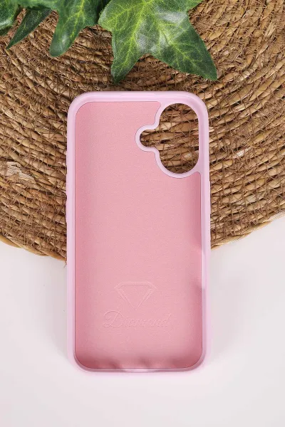 Lila TeknoCase İPhone 16 Uyumlu Perfect Diamond Case Serisi Taşlı Lens Hediyeli Sert Silikon Telefon Kılıfı 480832