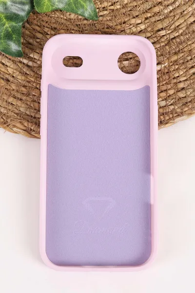 Lila TeknoCase İPhone 17 Air Uyumlu Ella Diamond Case Serisi Lens Hediyeli Sert Silikon Telefon Kılıfı 457839
