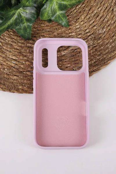 Lila TeknoCase İPhone 17 Pro Max Uyumlu Afra Diamond Case Serisi Lens Hediyeli Premium Sert Silikon Telefon Kılıfı 430576
