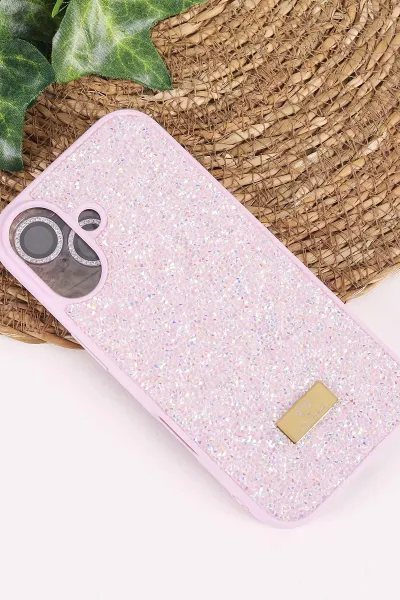 Lila TeknoCase İPhone 17 Uyumlu Ella Diamond Case Serisi Lens Hediyeli Sert Silikon Telefon Kılıfı 457826