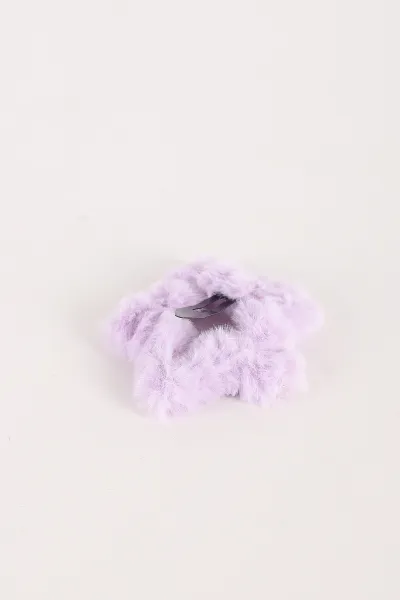 Lila Yıldız Model Peluş Çıt Çıt Toka 364220