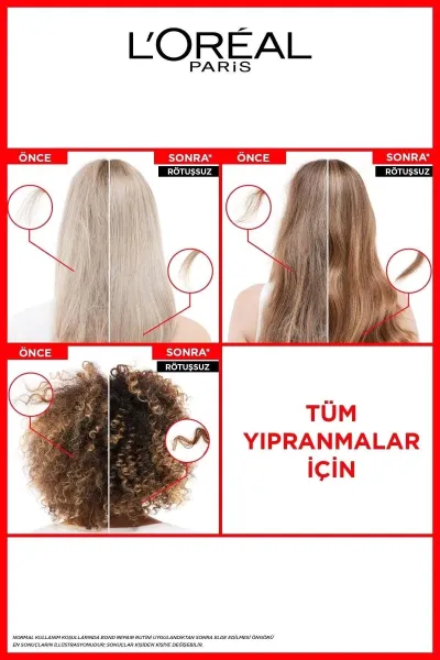 L'Oréal Paris Bond Repair Tüm Yıpranmalar için Saç Bağlarını Yeniden Oluşturan Şampuan Öncesi Kurtarıcı Bakım 200ML 232271