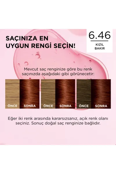 L’Oréal Paris Excellence Creme 6.46 Kızıl Bakır Saç Boyası 297485