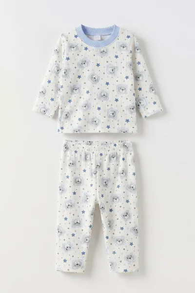mavi-1-3-yasayicik-desenli-cocuk-raporlu-pijama-takimi-477378