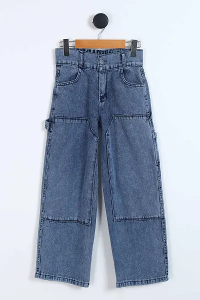 mavi-11-15-yas-onu-parca-detay-kargo-cepli-kiz-cocuk-kot-pantolon-329766