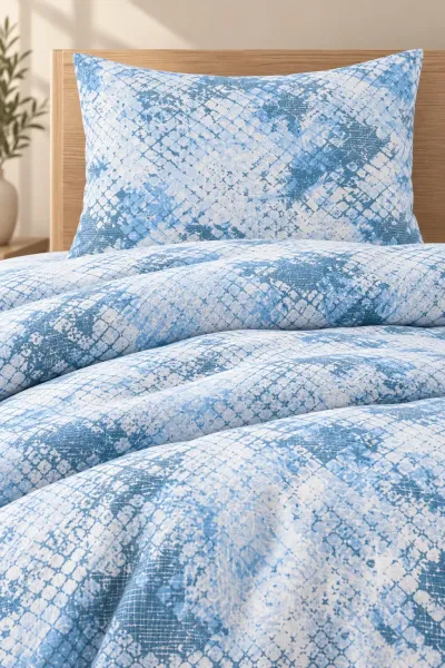 Mavi 160x220 Cm Bella Home Tek Kişilik New Box Nevresim Takımı 491418